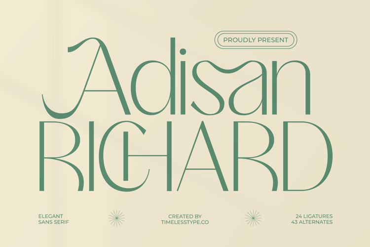 Adisan Richard - Elegant Sans Serif