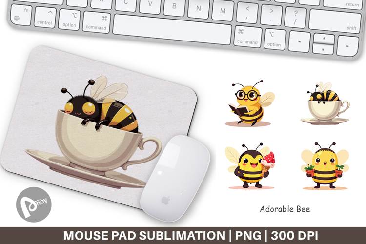 Mouse Pad Adorable Bee