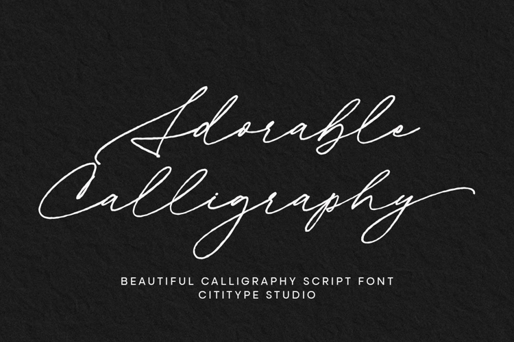Adorable Calligraphy