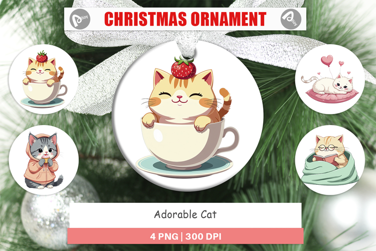 Ornament Adorable Cat