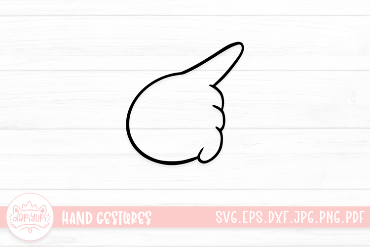 Adorable Hand Gestures SVG Cut File
