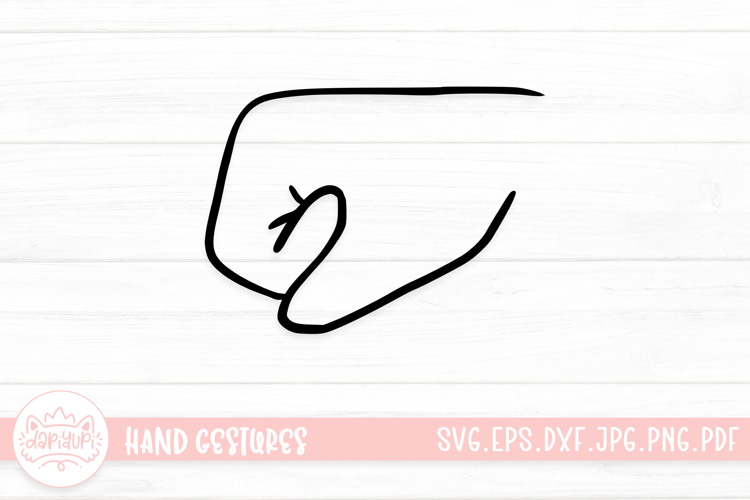 Adorable Hand Gestures SVG Cut File