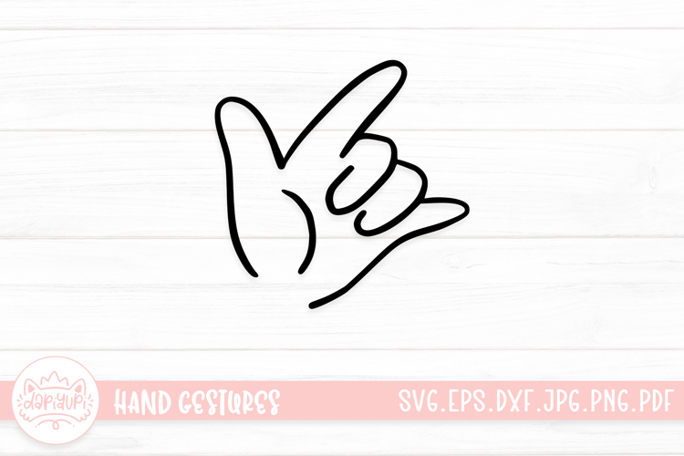 Adorable Hand Gestures SVG Cut File