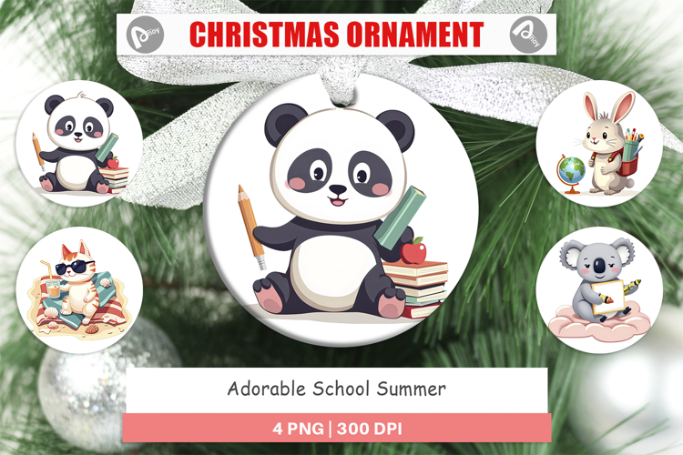 Ornament Adorable School Summer
