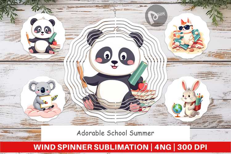 Wind Spinner Adorable School Summer