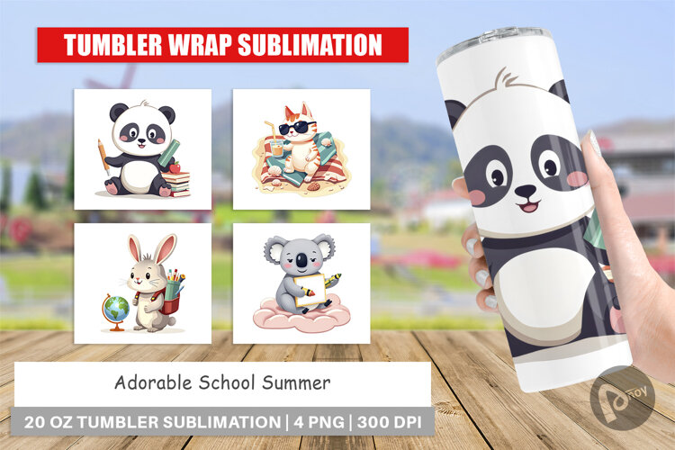 Tumbler Adorable School Summer example image 1