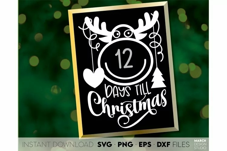 Days Until Christmas SVG | Christmas Countdown Home Decor