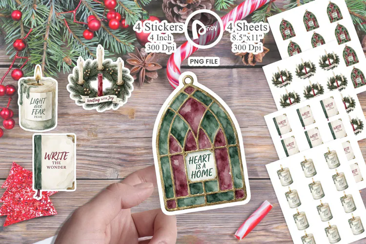 Advent Candle Countdown & Faith Notes Sticker
