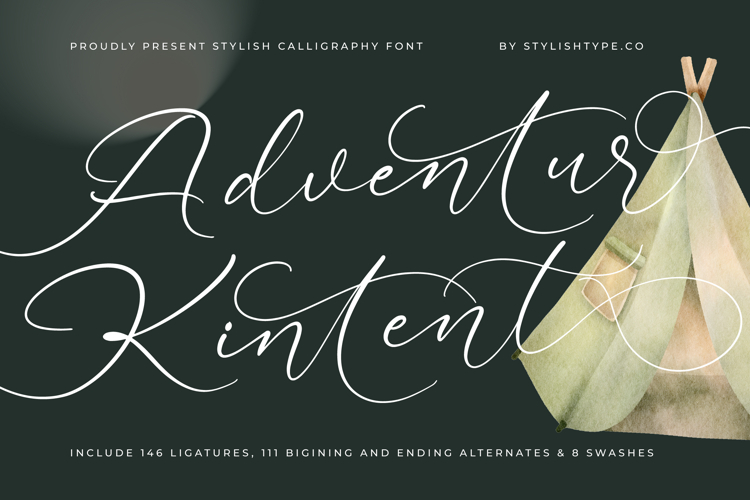 Adventur Kintent - Stylish Calligraphy Font