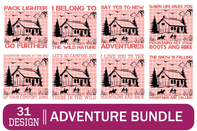 Adventure T-Shirt Design Bundle