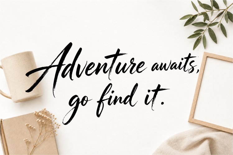 Adventure Awaits Go Find It Hand Lettered SVG Quote