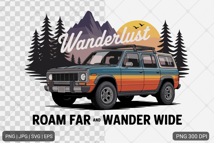 Vintage Mountain Adventure SVG PNG Sublimation