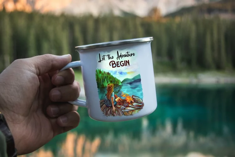 Let The Adventure Begin. Camping Sublimation.