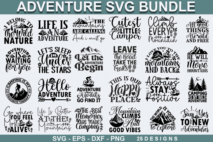 Adventure SVG Bundle - Adventure SVG Design