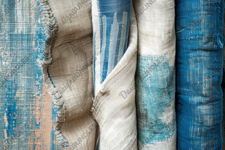 Fabric Rolls Background Wallpaper