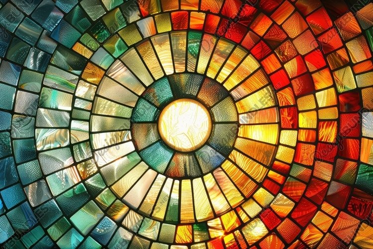 Stained Glass Texture Image 10