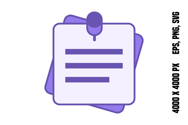 Colored Note Icon