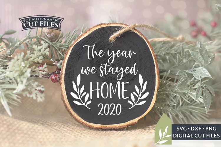 The Year We Stayed Home SVG, 2020 Christmas Ornament SVG