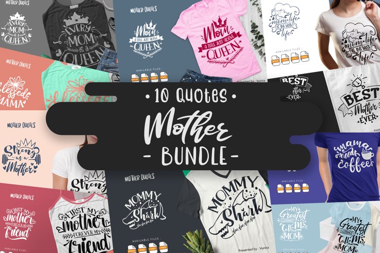 10 Mother Bundle | Lettering Quotes