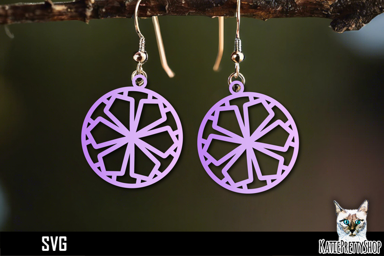 Snowflake earrings laser cut, laser cutting earring svg