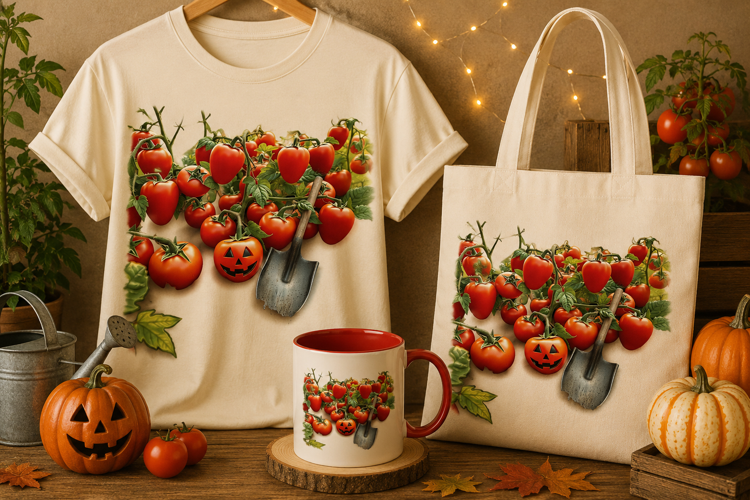 Halloween Tomato PNG | Jack O Lantern Garden Clipart