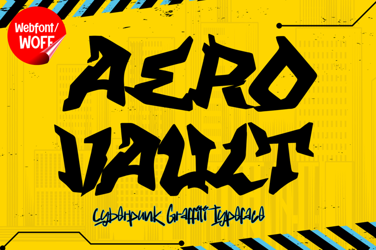 Aero Vault | Wild Graffiti Webfont for Bold Urban Design