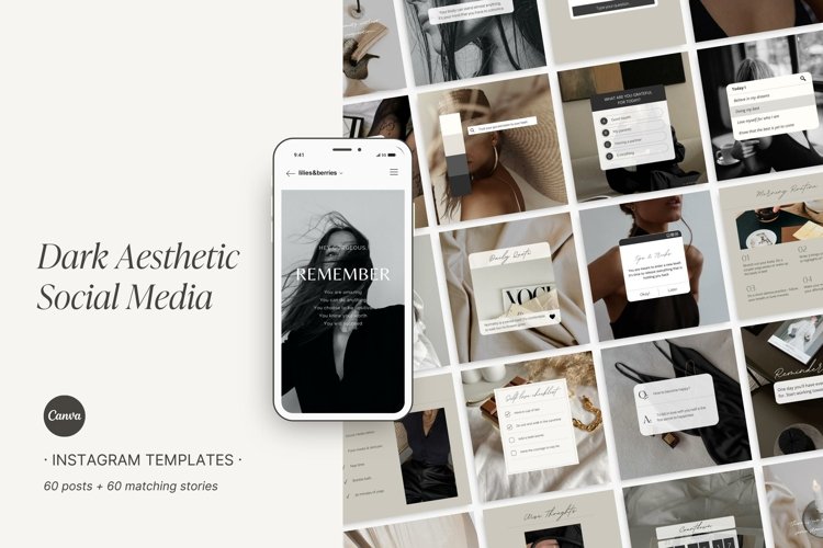 Aesthetic instagram template | Luxury instagram template example image 1