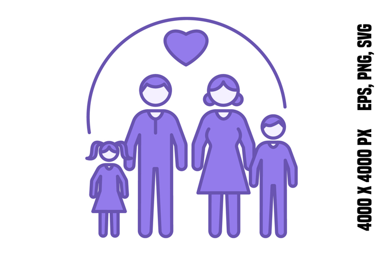 Colored Family Icon
