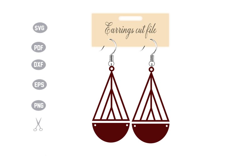 Earrings Template SVG