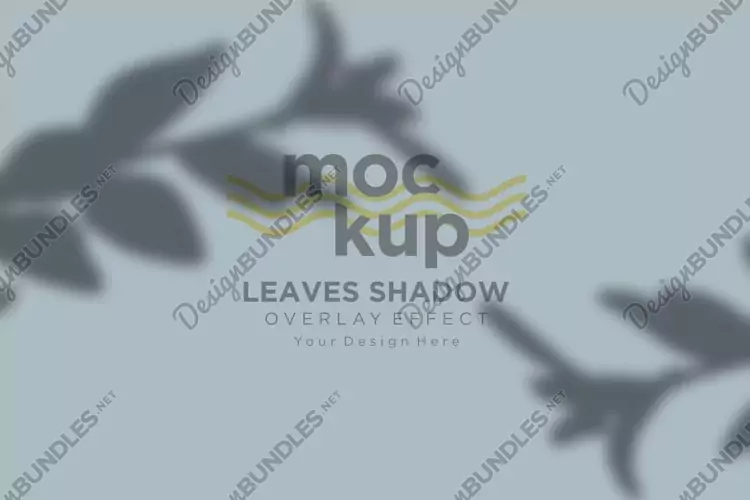 Leaves Shadow Overlay Effect Mockup