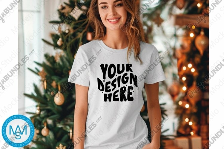 White Tshirt Mockup Image 8