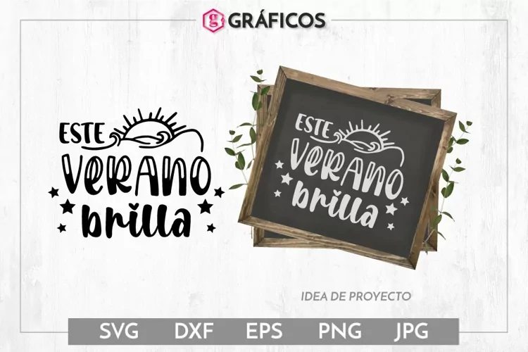 Este verano brilla SVG - Frases Verano