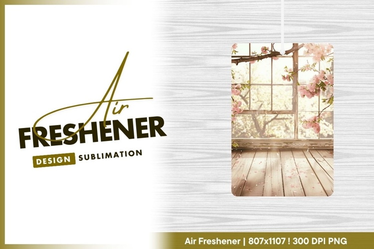 Pink Cherry Blossoms and Wooden Floor by air freshener