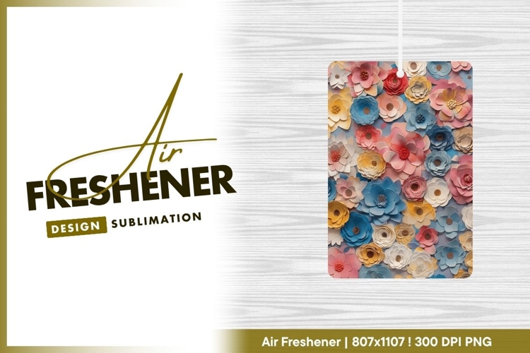 Colorful Paper Flowers Arrangement Floral air freshener