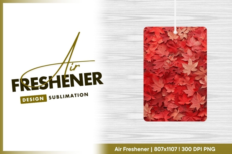 Red Maple Leaves Autumnal Texture air freshener