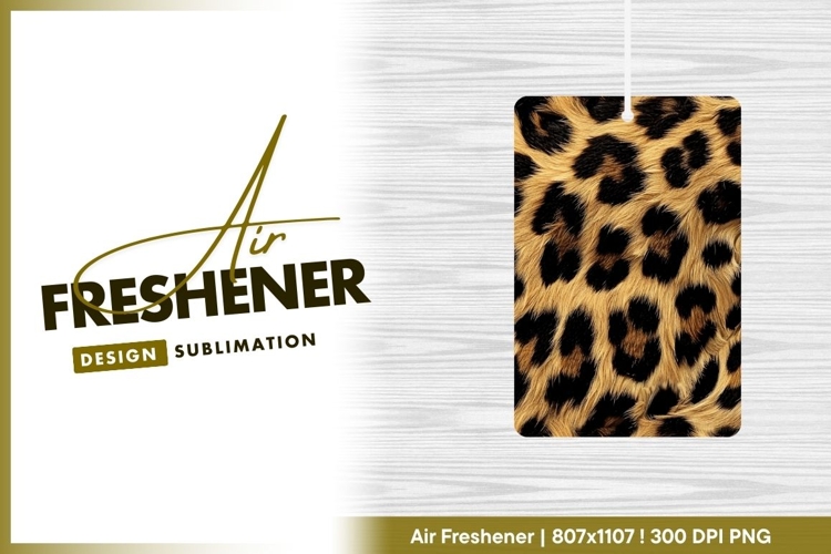 Realistic leopard fur close up animal pattern air freshener