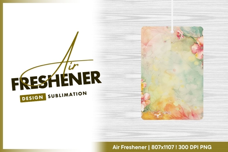 Floral watercolor background with soft air freshener png