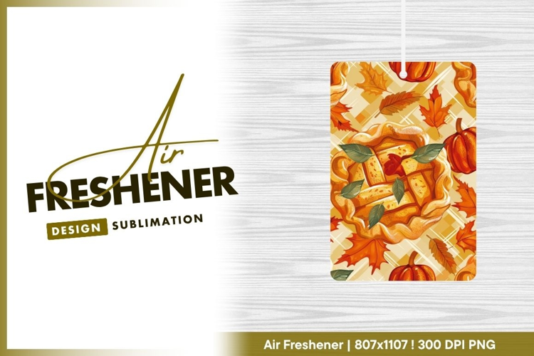 Autumnal Pie Pumpkins and Leaves on air freshener