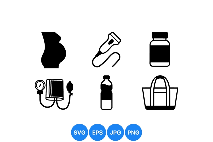 Medical Health Care Icons For Clinic Use