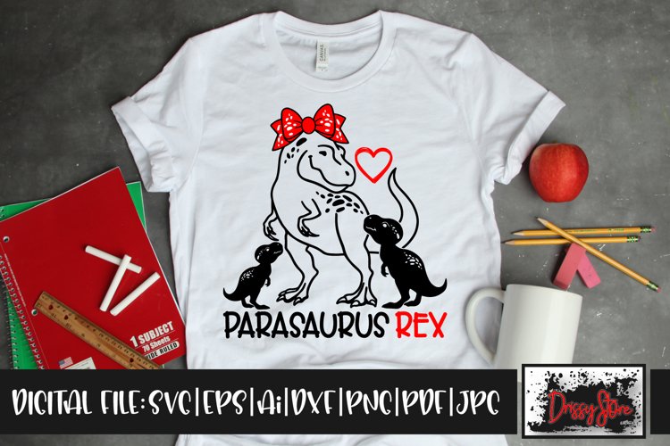 Parasaurus Rex SVG DXF Ai EPS PDF PNG JPG example image 1