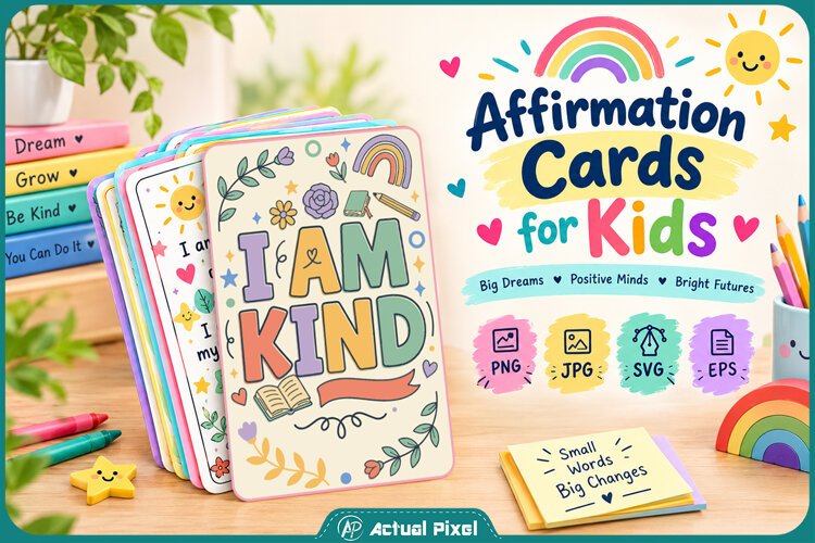 Affirmation Cards for Kids example image 1