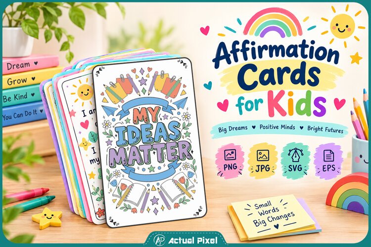 Affirmation Cards for Kids example image 1
