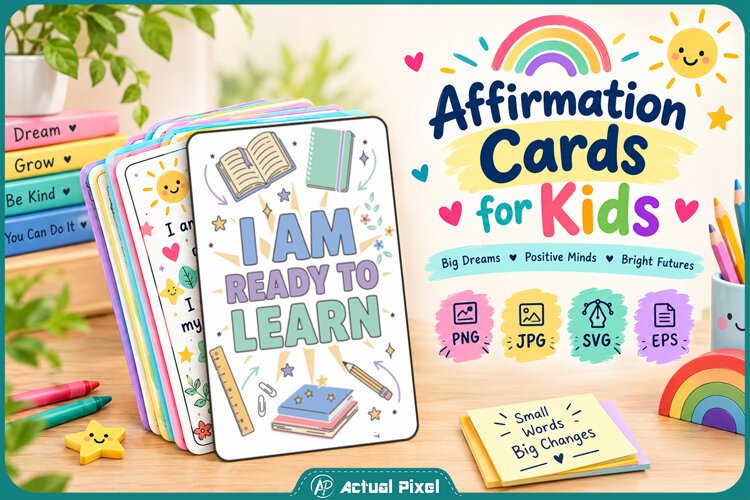 Affirmation Cards for Kids example image 1