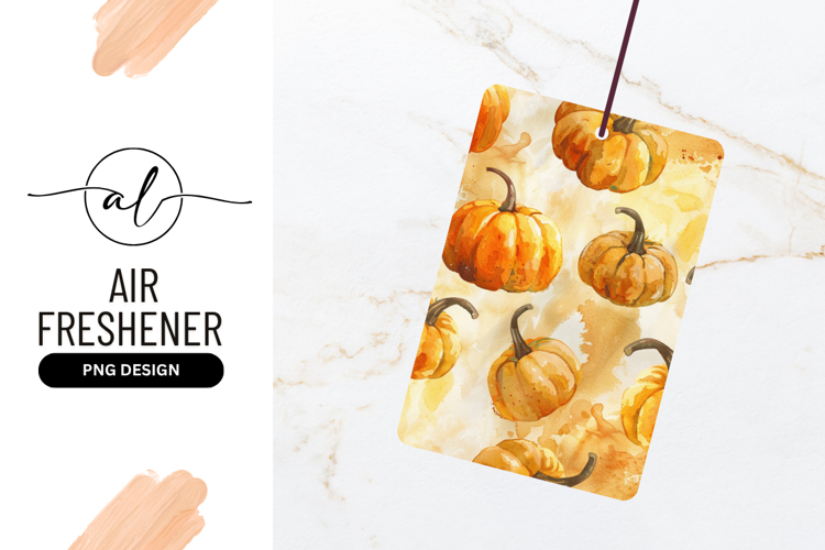 Watercolor Pumpkins Repeating Pattern Autumnal Background