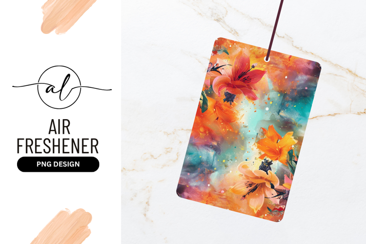 Abstract Floral Art With Warm Colors