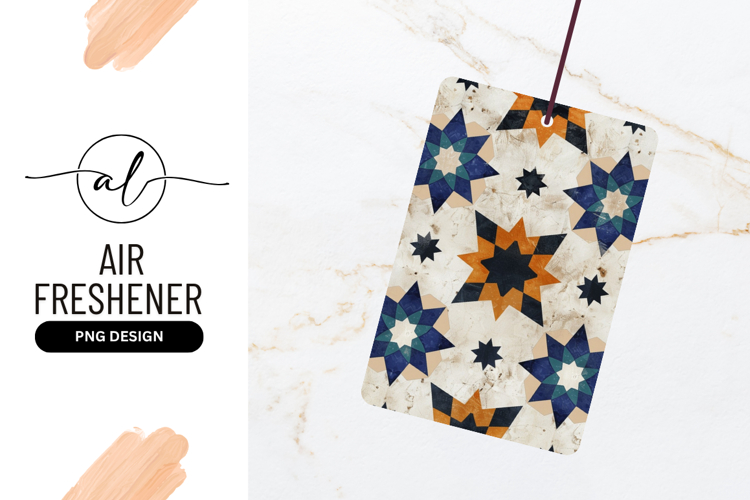 Star Pattern Tile Seamless Texture Air Freshener