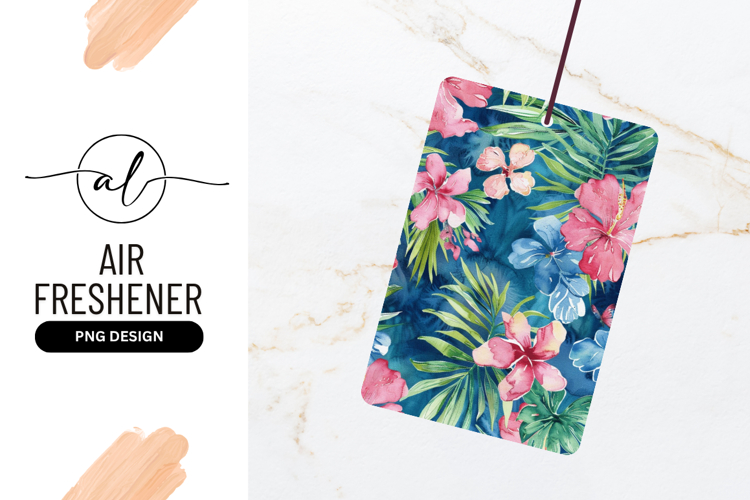 Watercolor Tropical Flowers And Palm Leaves Pattern