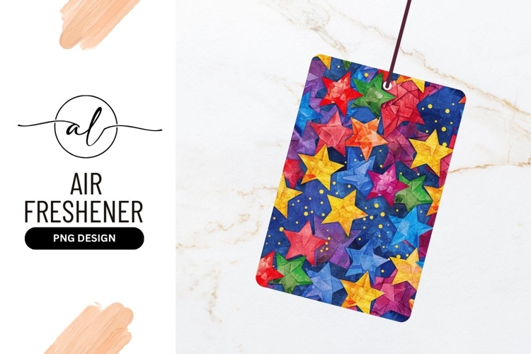 Colorful Star Paper Art Background Texture Design