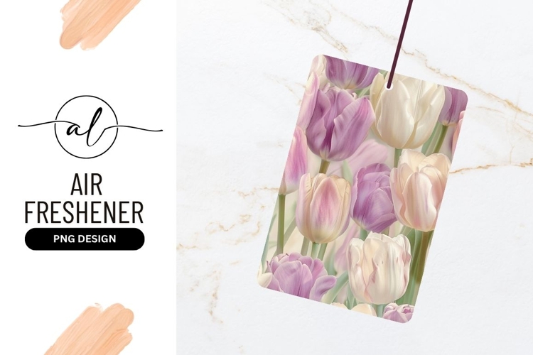 Pastel Tulips Seamless Background Floral Pattern