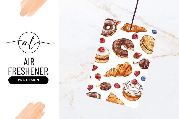 Delicious Pastries And Berries Pattern Background